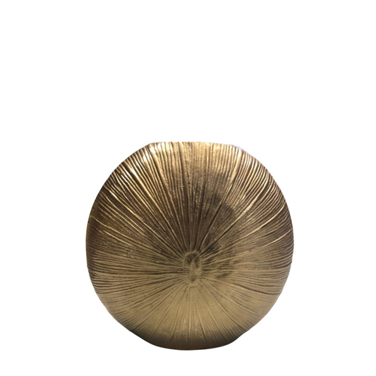 Vaas embossed goud 30x30x5 cm
