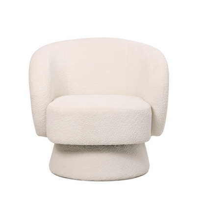Draaifauteuil Noa in 78x81x77cm Bouclé naturel