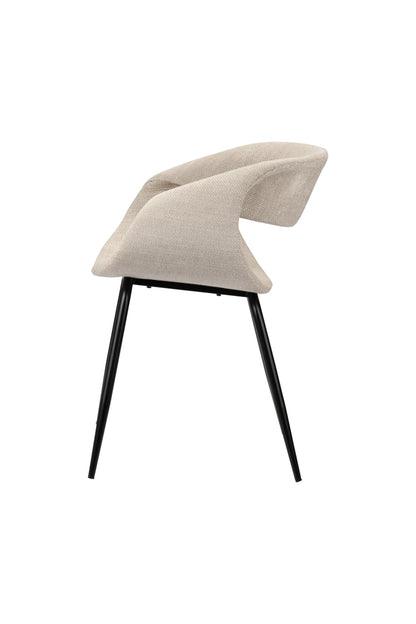 Eetkamerstoel Curva Beige 61 x 53 x 81 cm