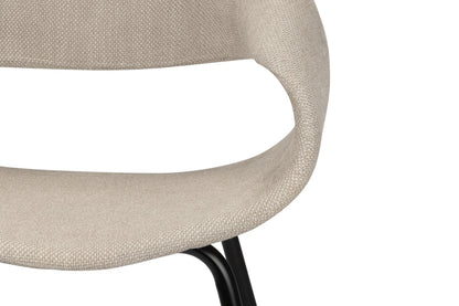 Eetkamerstoel Curva Beige 61 x 53 x 81 cm