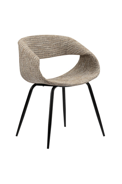 Eetkamerstoel Curva Latte 61 x 53 x 81 cm