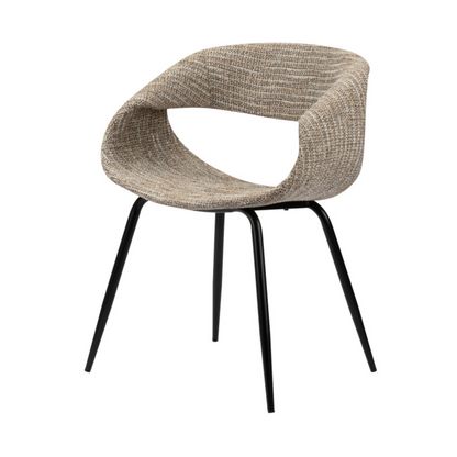 Eetkamerstoel Curva Latte 61 x 53 x 81 cm