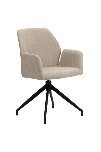 Eetkamerstoel Swirl Beige 56 x 60 x 88 cm