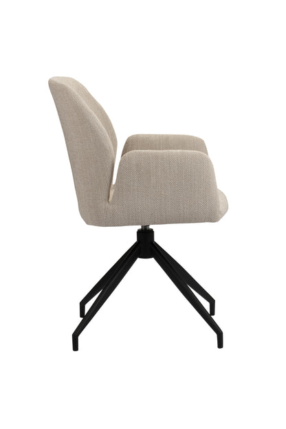Eetkamerstoel Swirl Beige 56 x 60 x 88 cm