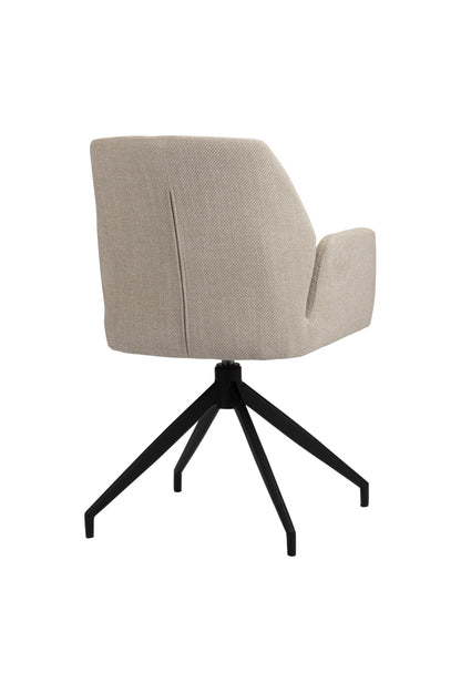 Eetkamerstoel Swirl Beige 56 x 60 x 88 cm
