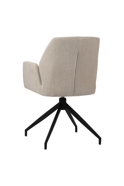 Eetkamerstoel Swirl Beige 56 x 60 x 88 cm