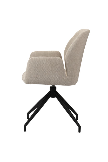 Eetkamerstoel Swirl Beige 56 x 60 x 88 cm