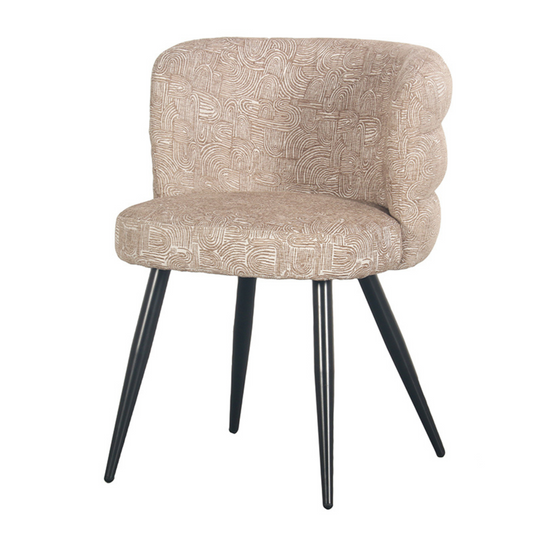 Eetkamerstoel Bubbles Taupe 58 x 63 x 77 cm