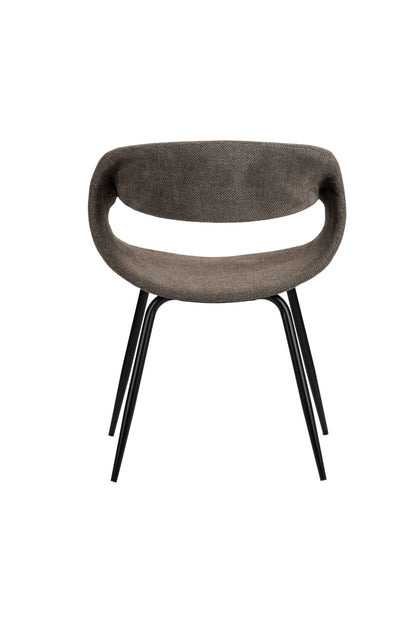 Eetkamerstoel Curva Taupe 61 x 53 x 81 cm