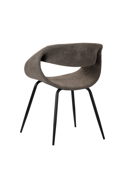 Eetkamerstoel Curva Taupe 61 x 53 x 81 cm