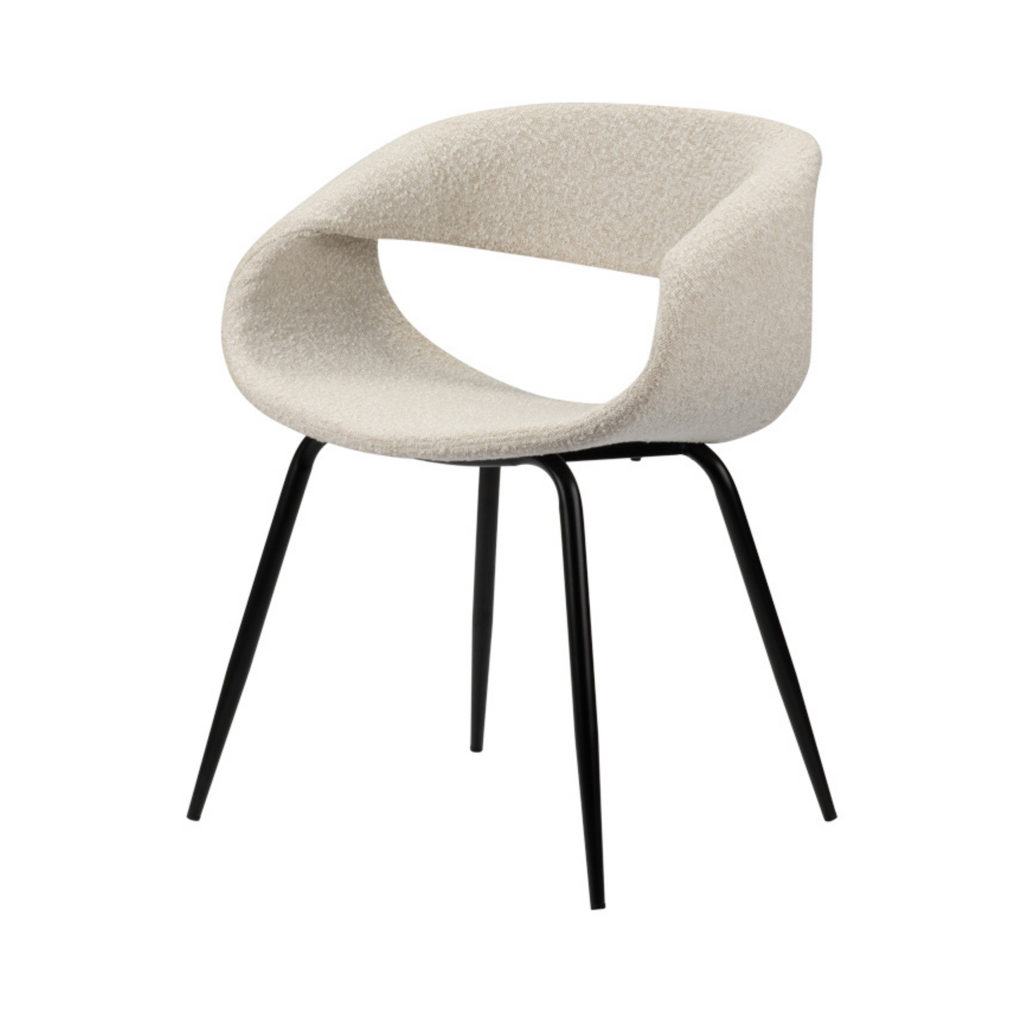 Eetkamerstoel Curva White 61 x 53 x 81 cm