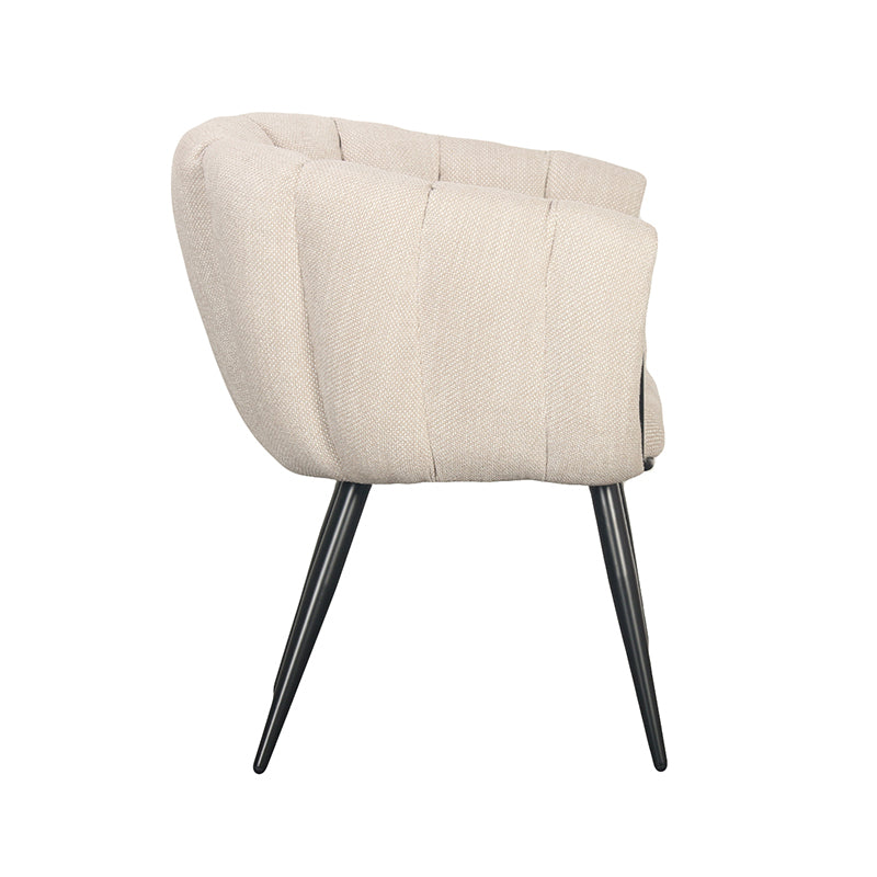 Eetkamerstoel Wave Beige 71 x 62 x 80 cm