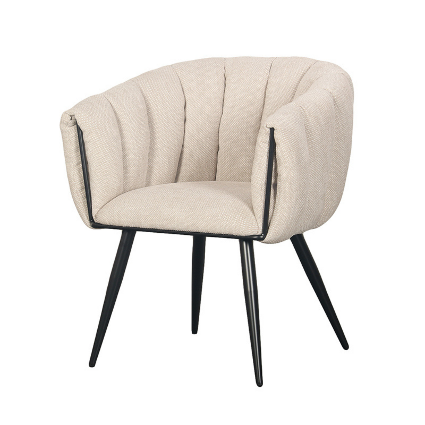 Eetkamerstoel Wave Beige 71 x 62 x 80 cm
