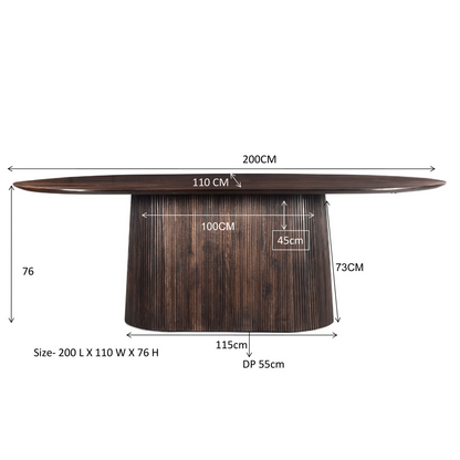 Eettafel Okinawa | ROND 130CM | WK41 op voorraad