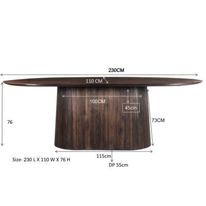 Eettafel Okinawa | OVAAL 200CM | WK51 op voorraad