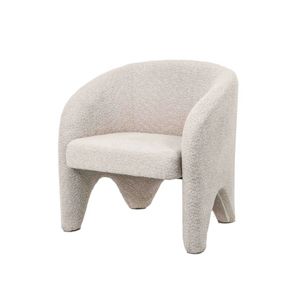 Benny armchair in Bouclé sand 74x74x74cm