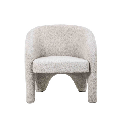 Benny armchair in Bouclé sand 74x74x74cm