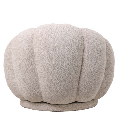 Fauteuil Poppa in Bouclé zand 97x97x69cm