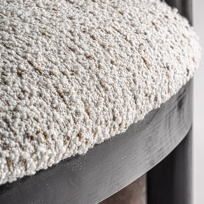 Fauteuil Vienna taupe met zwart polyester 76x75x70 cm