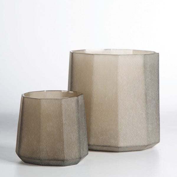 GUAXS | OKKA vaas 23x14x16 cm taupe/beige (M)