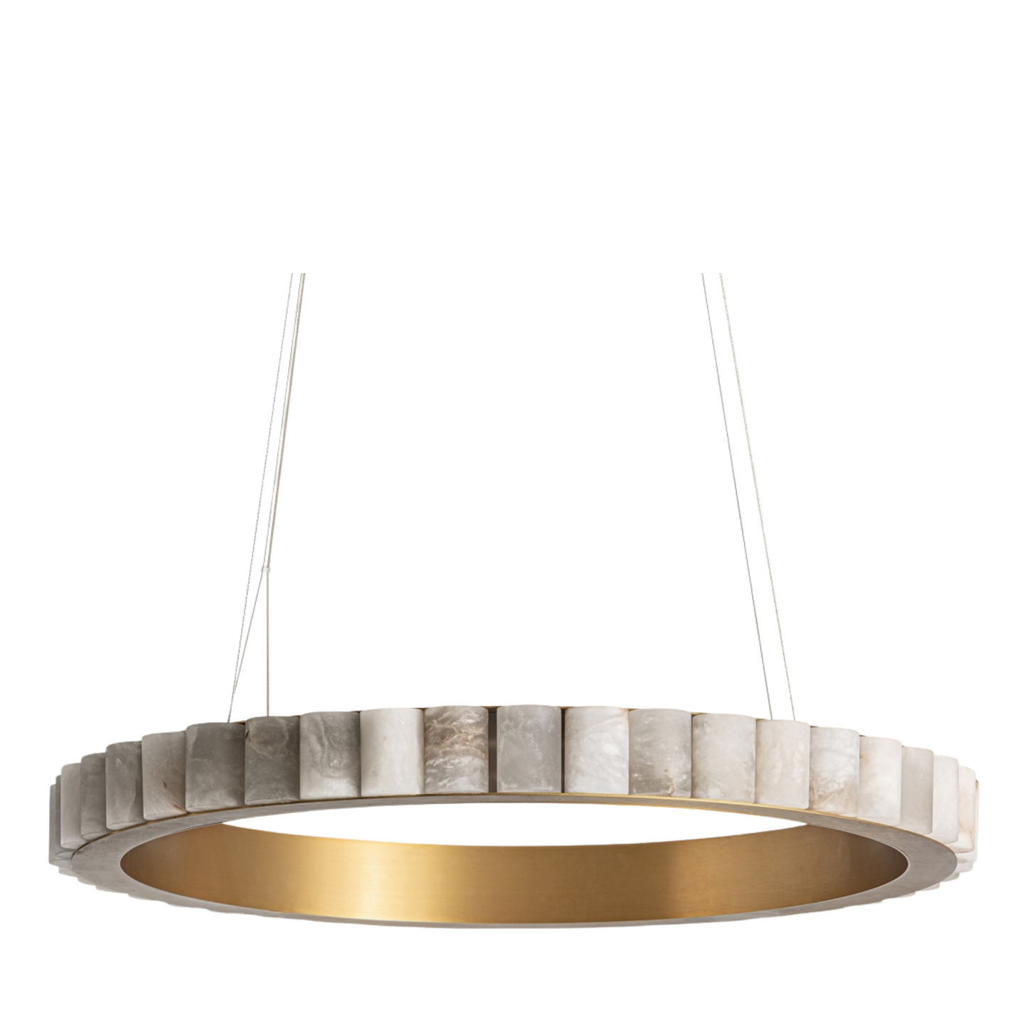 Hanglamp Noëlle marmer - goud  ⌀ 80 cm