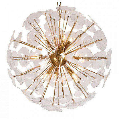 Flowerbom pendant lamp 8x81x81cm clear glass
