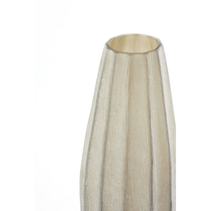 Vase Ø17.5x44.5 cm BRADLEY glass light brown (L)