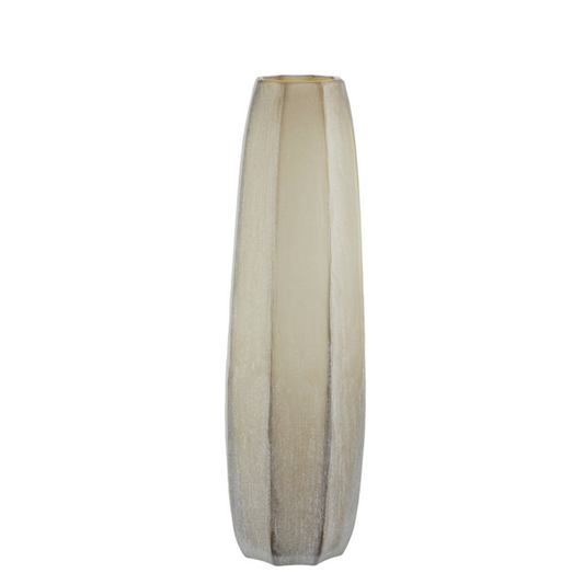 Vaas Ø17x60 cm BRADLEY glas licht bruin (XL)