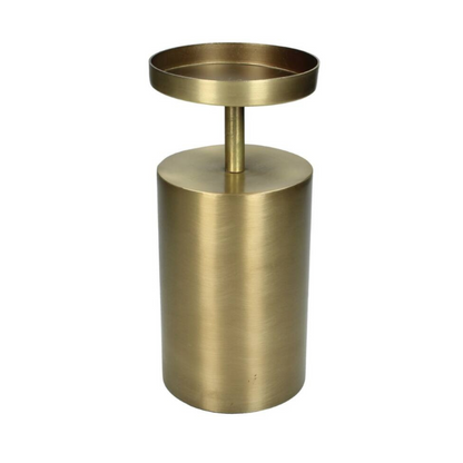 Candlestick Ava gold 11x11x33cm (L)