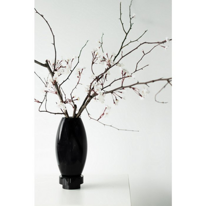 Vase/tea light holder Linn Black High-quality Glass (L)