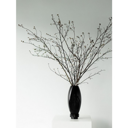 Vase/tea light holder Linn Black High-quality Glass (L)
