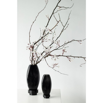 Vase/tea light holder Linn Black High-quality Glass (L)
