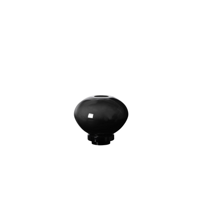 Vase/tea light holder Linn Black High-quality Glass (SET)
