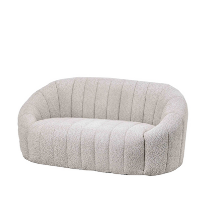 Loveseat Veline in stof bouclé zand 147x83x66cm