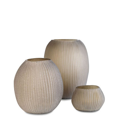 Guaxs | Nagaa theelichthouder 9x13x9cm beige