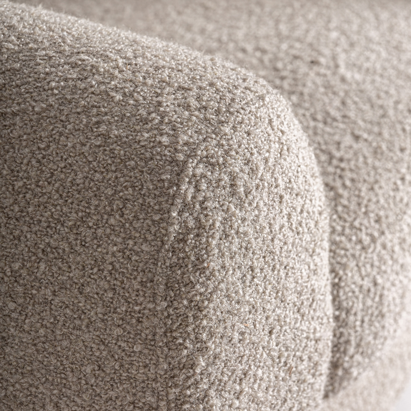 Fauteuil draaibaar 95 x 84 x 63 cm Loray off-white | bronskleurig staal