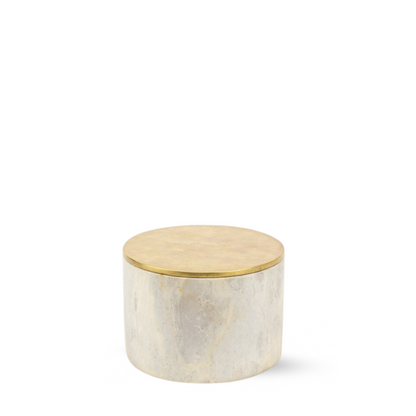 Celeste storage box with brass lid 13.5x8x9.5 cm 