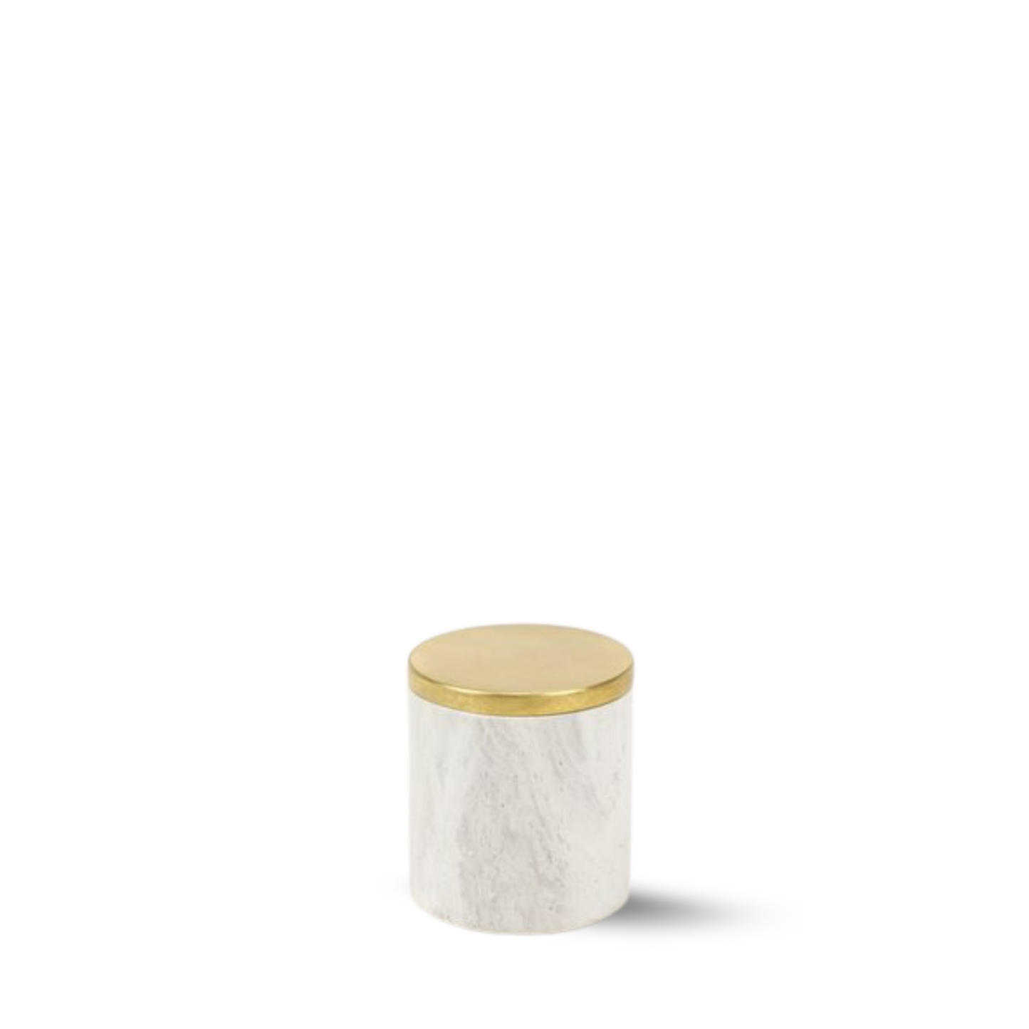 Opbergbox Celeste met messing deksel 5,5x8x5,5 cm