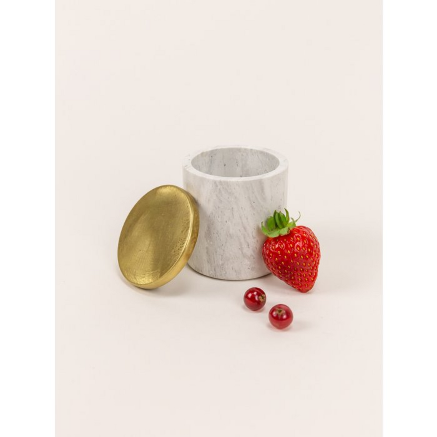 Opbergbox Celeste met messing deksel 5,5x8x5,5 cm