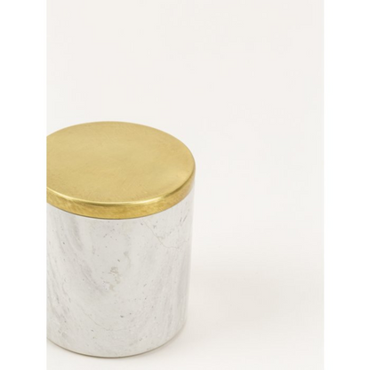 Opbergbox Celeste met messing deksel 5,5x8x5,5 cm