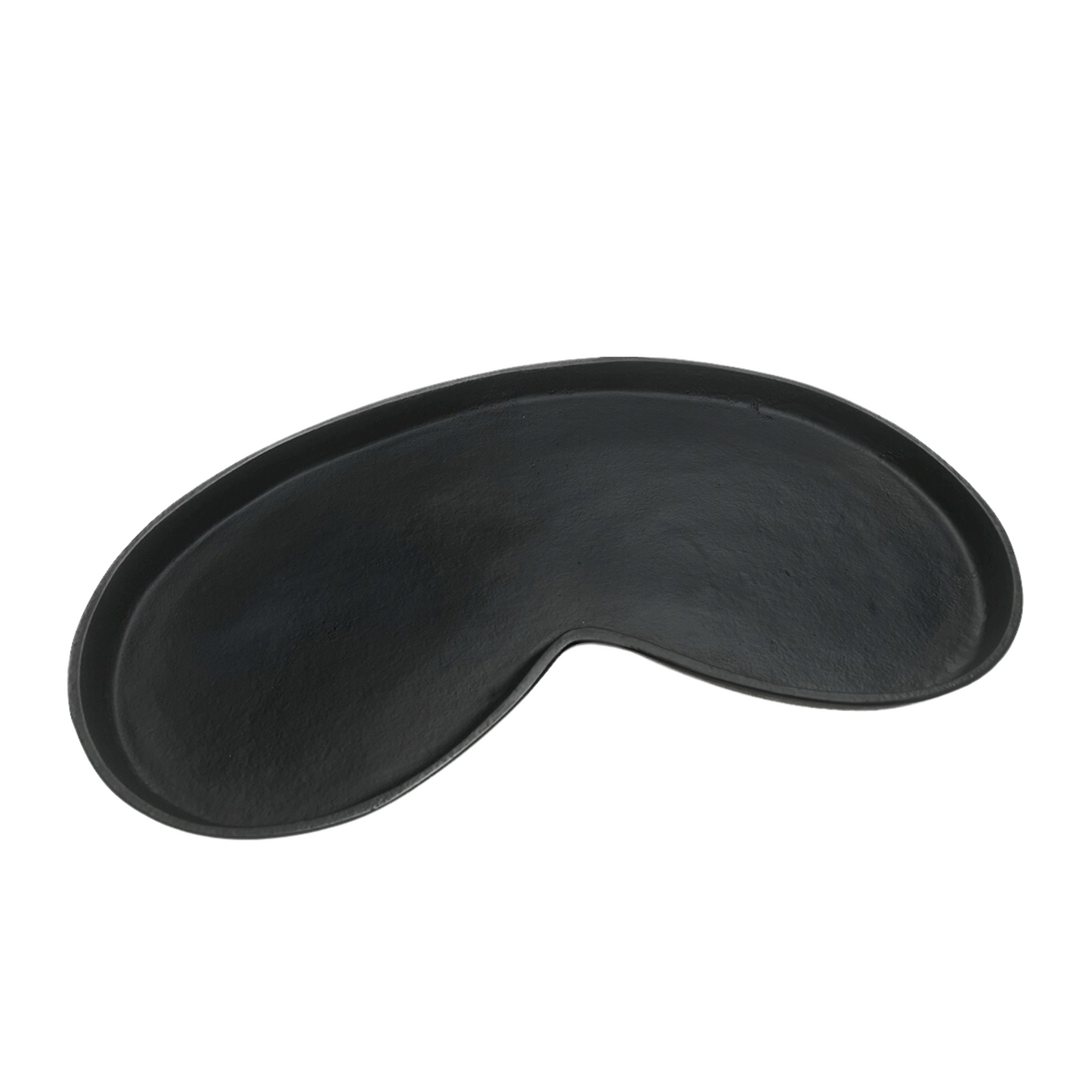 Organic tray kidney zwart 45x24x2 cm