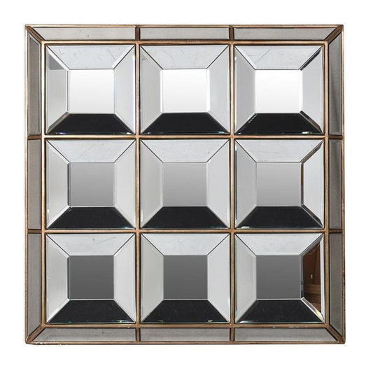 Spiegel Honey champagne 117x117x9 cm