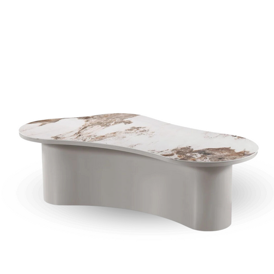 Salontafel Liora organisch sintered stone Pandora beige 130x70x40 cm