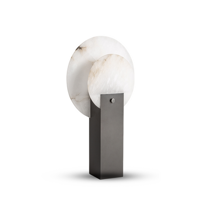 Tafellamp Olbo 30x42x50 cm – Sculpturale designlamp van alabaster
