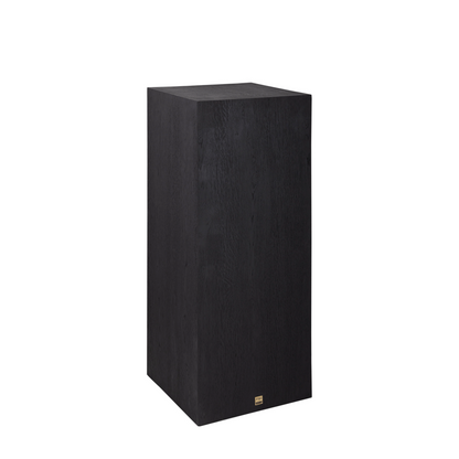 Zuilen zwart eikenfineer set/2 45x45x120 cm/ 45x45x100 cm