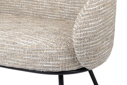 Bank 2,5-zits Zephyr Latte 135,5 x 69,5 x 74,5