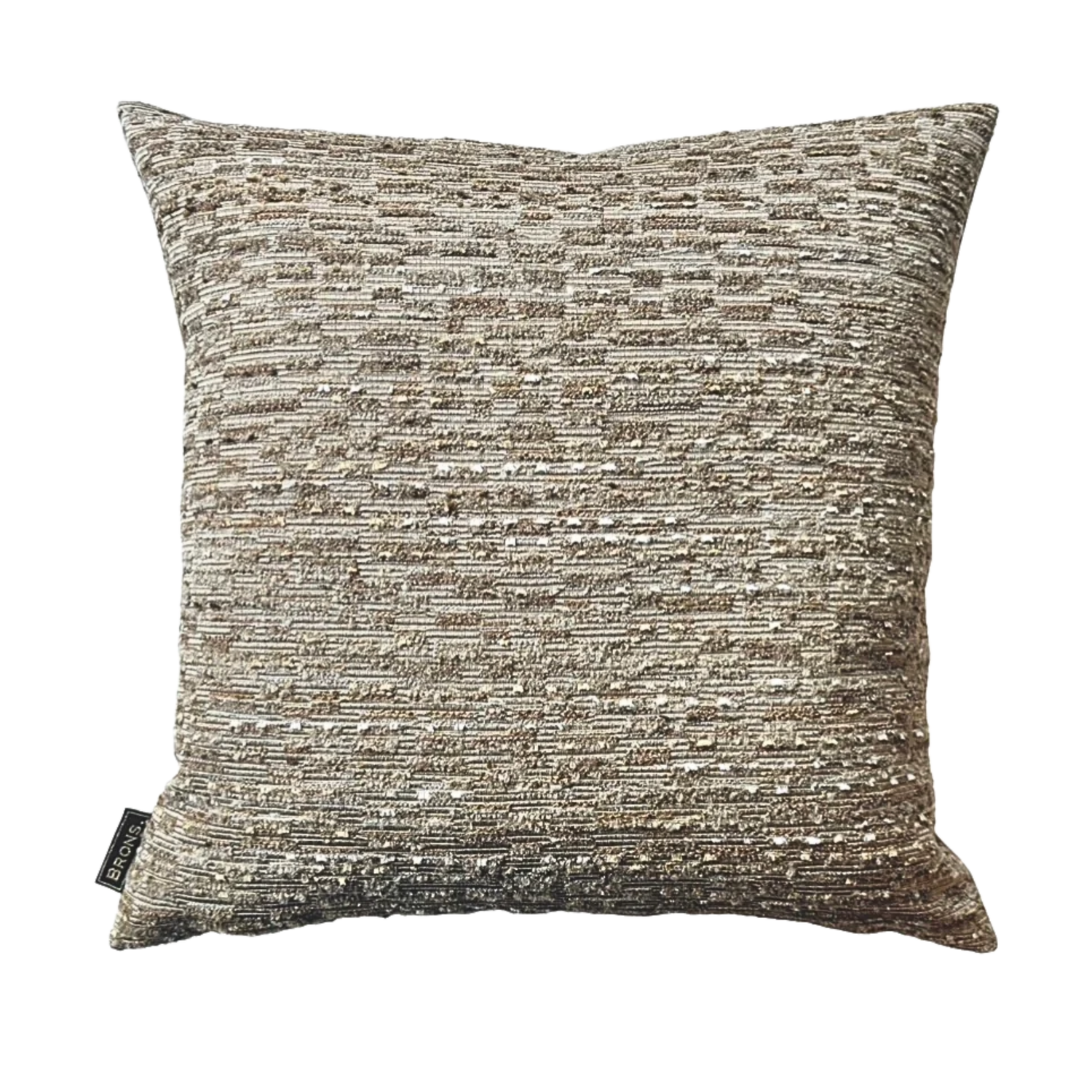 Belle sierkussen Brons Interieur 50x50 cm op moderne bank