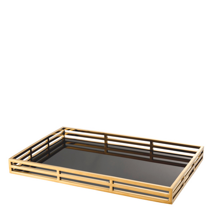 Dienblad Eichholtz goud/zwart 36x56x5 cm Giacomo