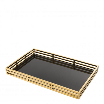 Dienblad Eichholtz goud/zwart 36x56x5 cm Giacomo