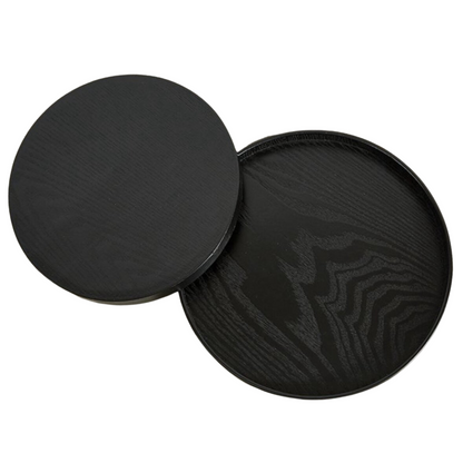 Dienblad rond 30 cm zwart